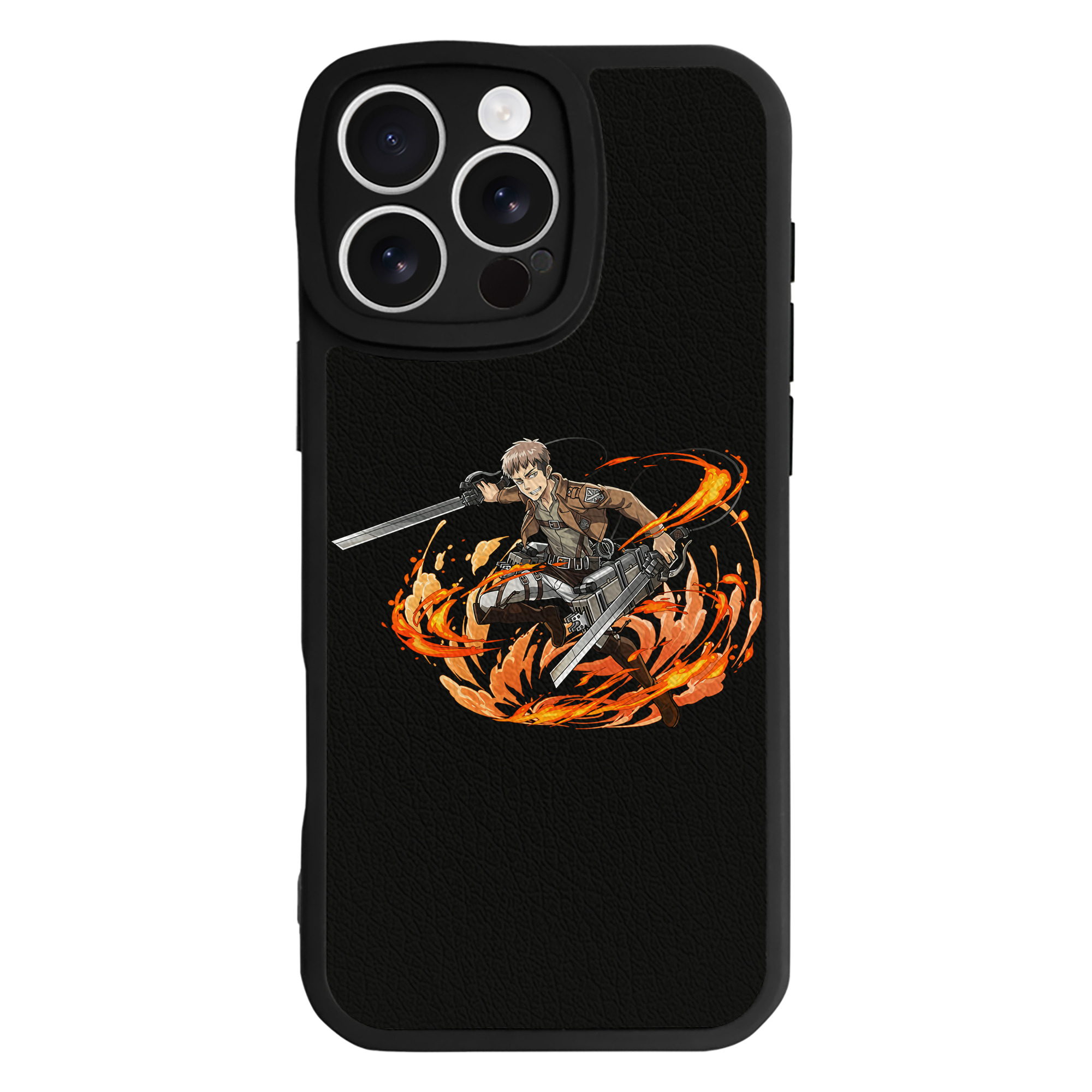 （画像用） 進撃の巨人 ジャン・キルシュタイン Attack on Titan Jean Kirstein 【iPhone 16シリーズ対応】シリコンスマホケース（レザー調） 材質：シリコン